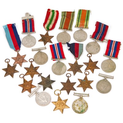 Lot A GROUP OF SECOND WORLD WAR MEDALS