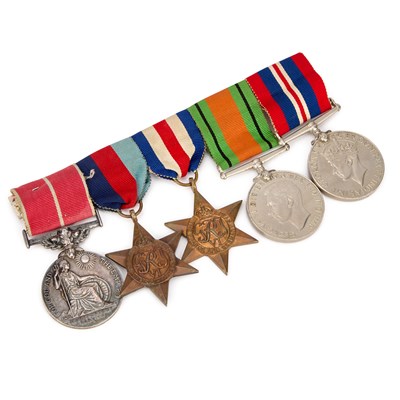Lot A MOUNTED SECOND WORLD WAR BRITISH EMPIRE MEDAL GROUP