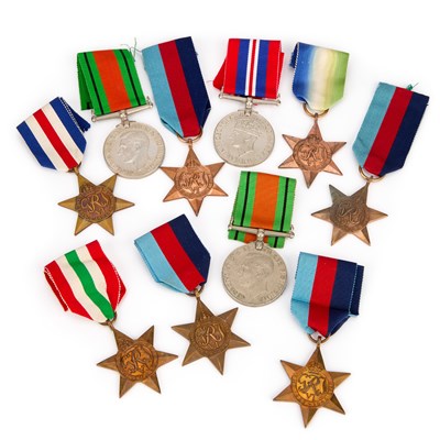 Lot A GROUP OF SECOND WORLD WAR MEDALS