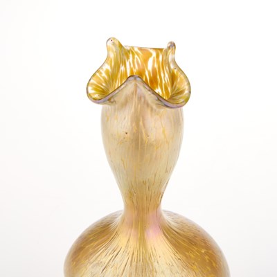 Lot 55 - A LOETZ GOLD PAPILLON GLASS VASE