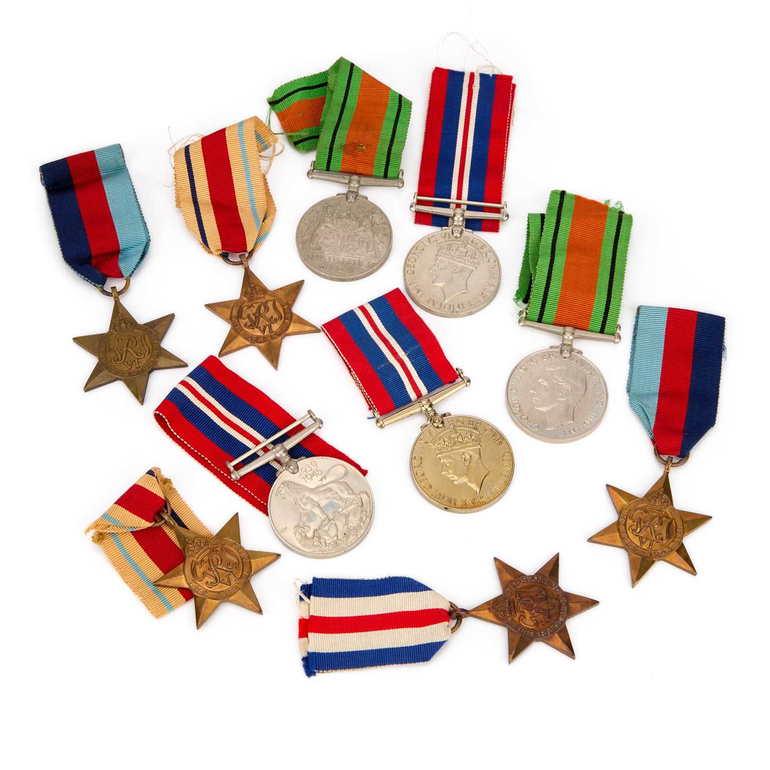 Lot 36 - A GROUP OF SECOND WORLD WAR MEDALS