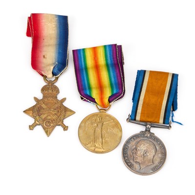 Lot A FIRST WORLD WAR MEDAL TRIO