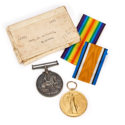 Lot A FIRST WORLD WAR MEDAL PAIR