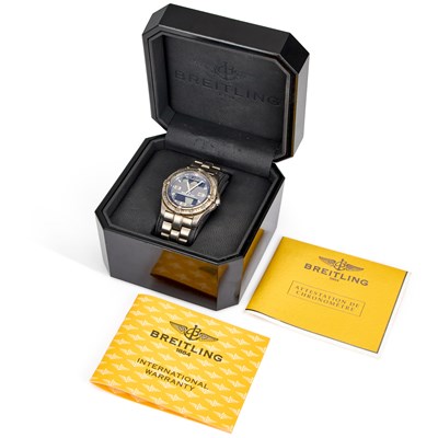 Lot 597 - A GENTS TITANIUM BREITLING AEROSPACE BRACELET WATCH