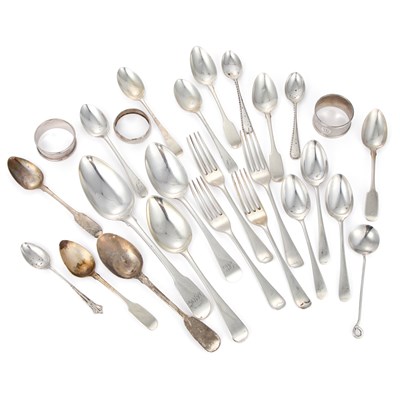 Lot A MIXED LOT OF SILVER ITEMS