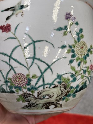 Lot 633 - A CHINESE FAMILLE ROSE PORCELAIN JARDINIÈRE