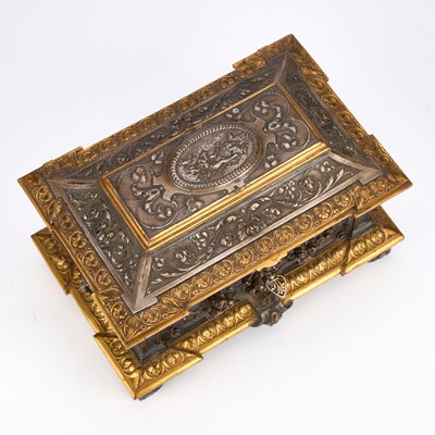 Lot 238 - A MID-19TH CENTURY FRENCH ELECTROTYPE CASKET