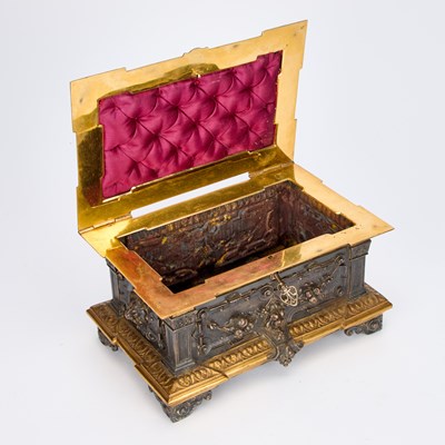 Lot 238 - A MID-19TH CENTURY FRENCH ELECTROTYPE CASKET