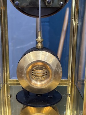 Lot 951 - A RARE EARLY 20TH CENTURY ELECTRIC FOUR-GLASS MANTEL CLOCK