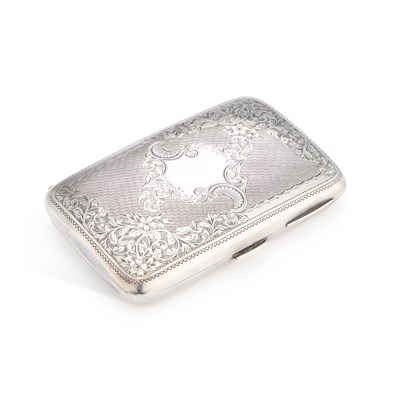 Lot 396 - AN EDWARDIAN SILVER CHEROOT CASE