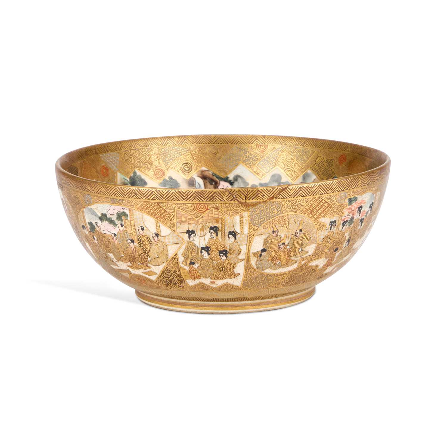 Lot 187 - A JAPANESE SATSUMA BOWL