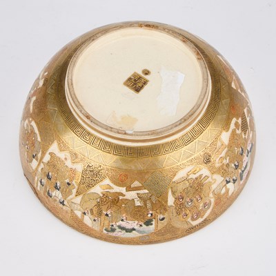 Lot 187 - A JAPANESE SATSUMA BOWL