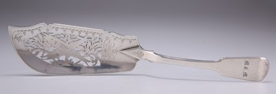 Lot 1159 - AN EARLY VICTORIAN SILVER FISH SLICE