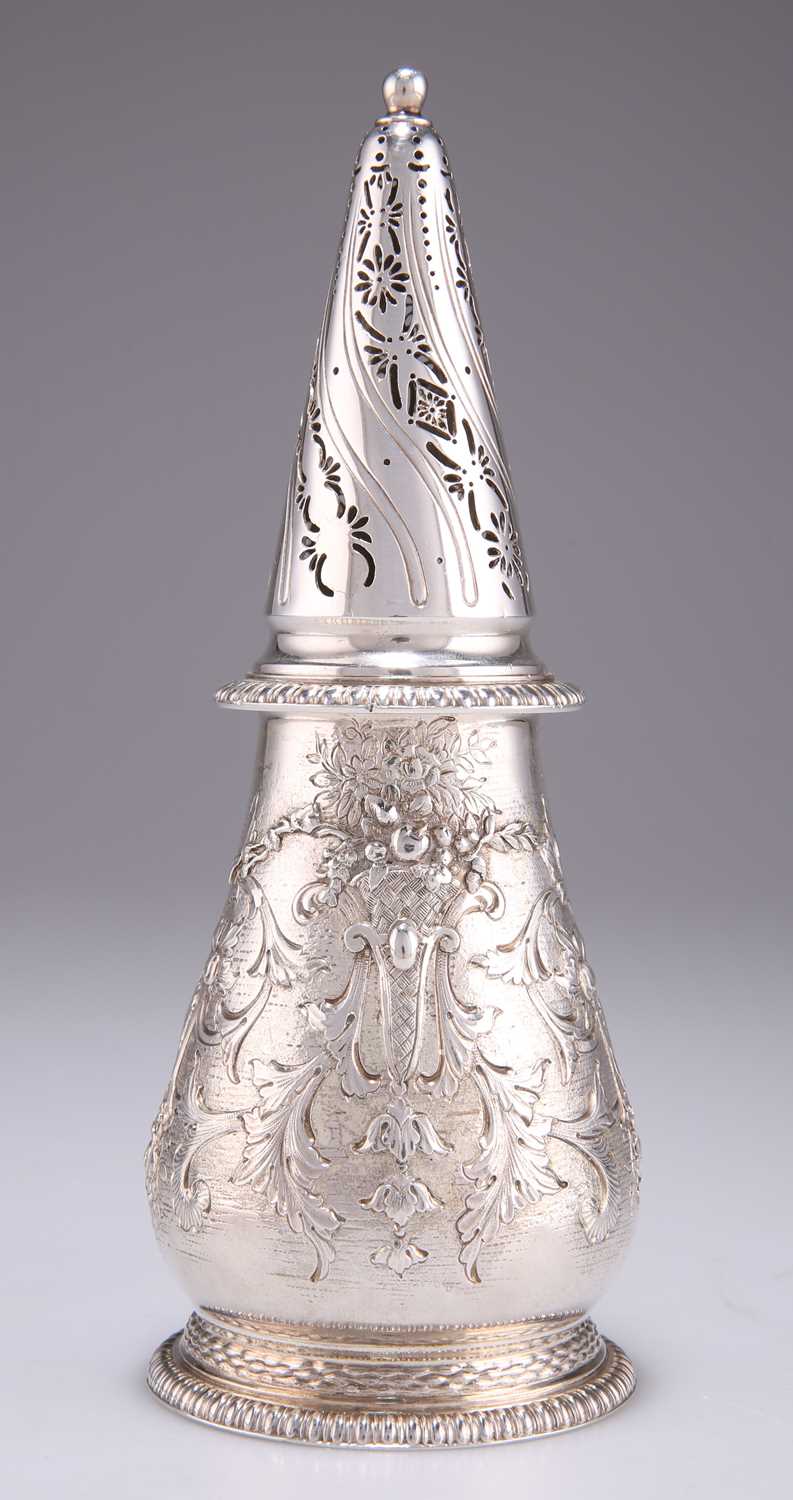 Lot 1026 - AN AMERICAN STERLING SILVER CASTER