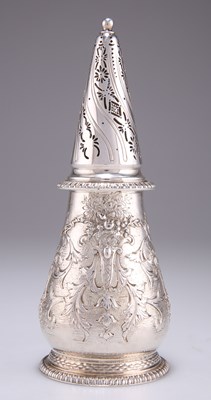 Lot 1026 - AN AMERICAN STERLING SILVER CASTER