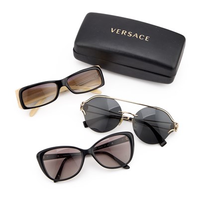Lot 66 - THREE PAIRS OF VERSACE SUNGLASSES