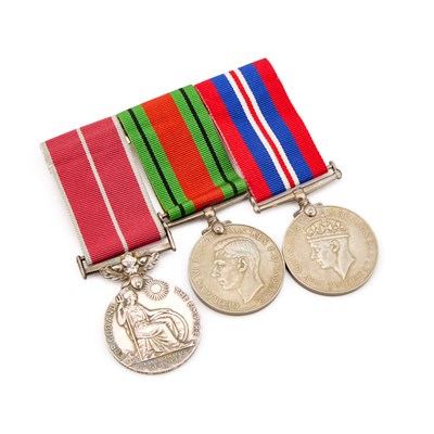 Lot 29 - A SECOND WORLD WAR MILITARY BRITISH EMPIRE MEDAL GROUP, FEMALE RECIPIENT