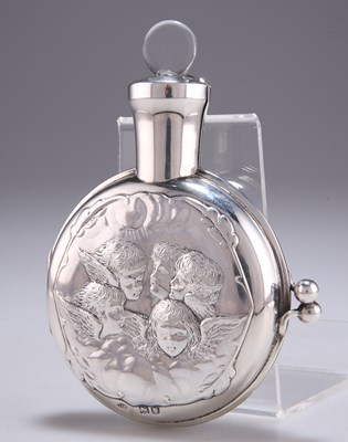 Lot 1307 - A LATE VICTORIAN SILVER CASED SCENT BOTTLE