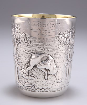 Lot 1266 - YORK INTEREST: A GEORGE III SILVER BEAKER