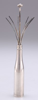 Lot 1393 - A GEORGE VI SILVER NOVELTY SWIZZLE STICK