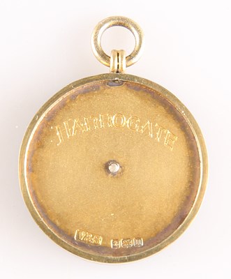 Lot A GEORGE V SILVER-GILT AND ENAMEL 'HARROGATE' FOB MEDALLION