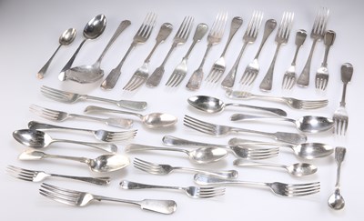 Lot 1006 - A QUANTITY OF ASSORTED SILVER-PLATED FLATWARE