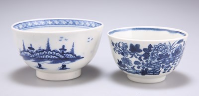 Lot 95 - A GROUP OF 18TH CENTURY BLUE AND WHITE WORCESTER