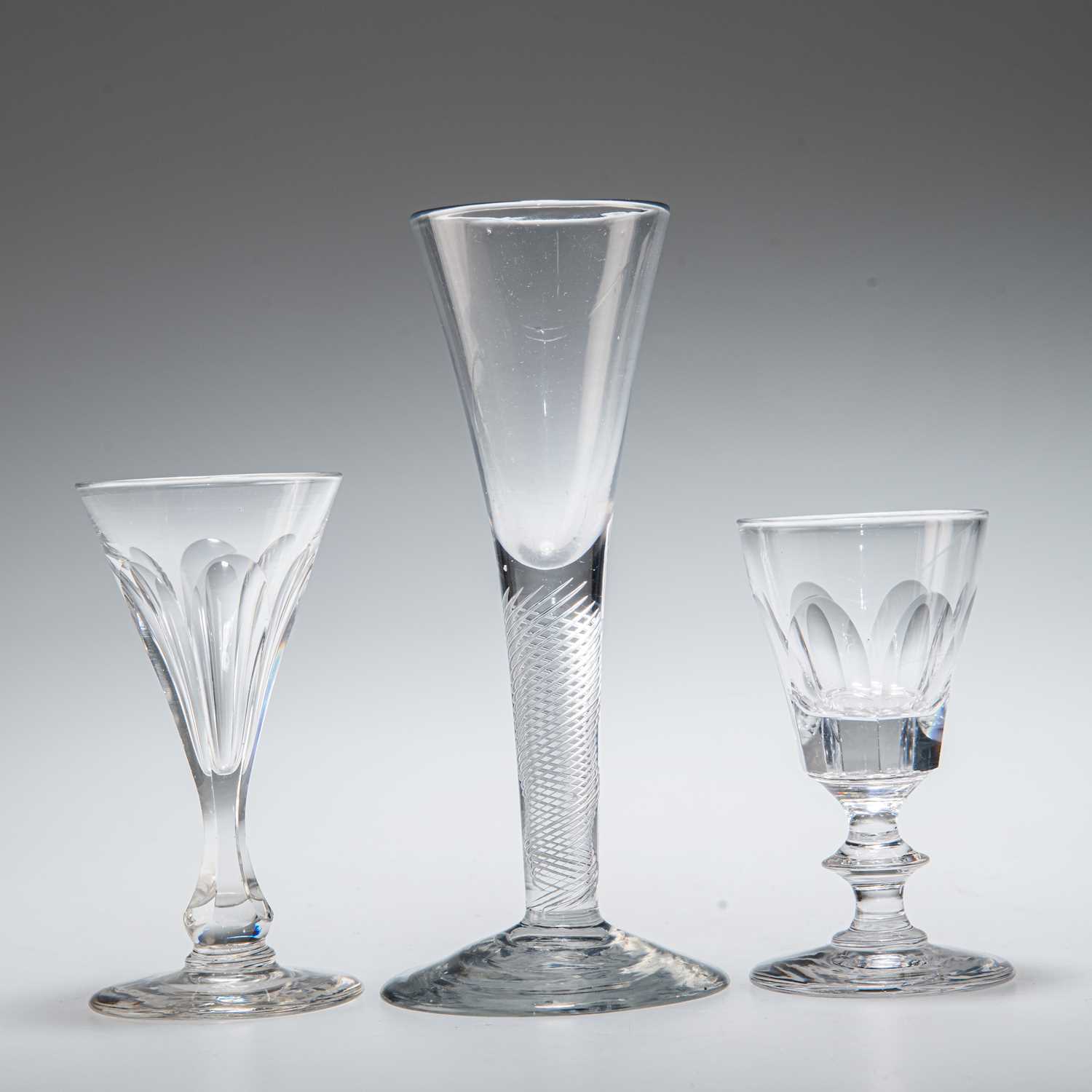 Lot 52 - THREE VICTORIAN DRINKING GLASSES