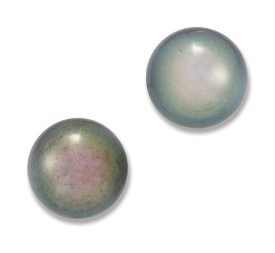 Lot 1430 - A PAIR OF TAHITIAN CULTURED PEARL EARRINGS