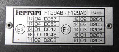Lot 3 - 1995 FERRARI F355 GTS