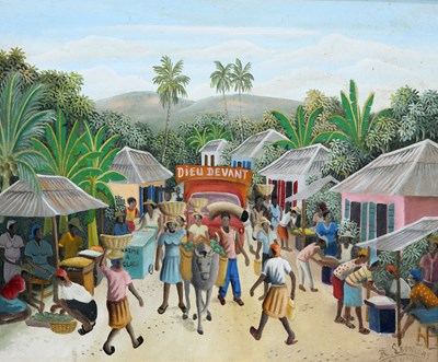 Lot 2223 - RONY LEONIDAS (HAITIAN 1946-2012)