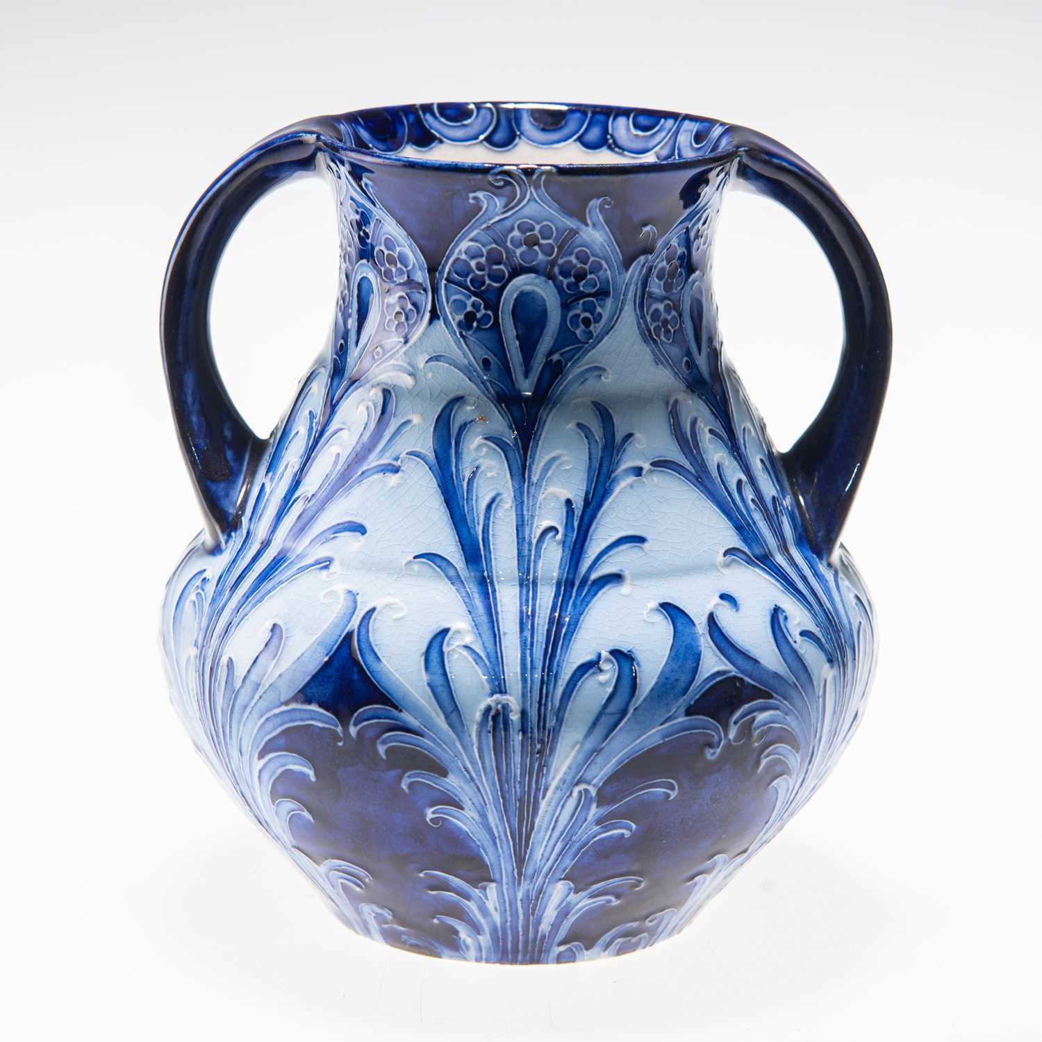 Sold at Auction: Vase With Peacock Feathers