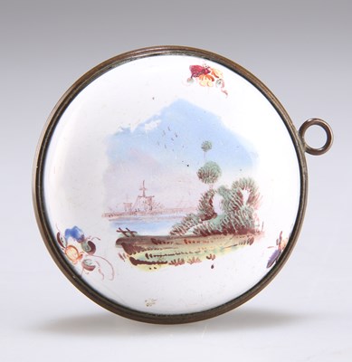 Lot 229 - A BILSTON ENAMEL TOY WATCH BOX (FAUX MONTRE)