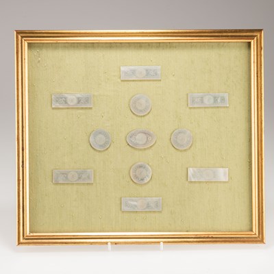 Lot 208 - A COLLECTION OF 19TH CENTURY MOTHER-OF-PEARL GAMING COUNTERS