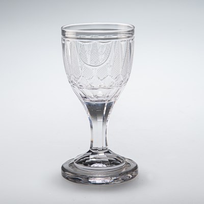 Lot 27 - A 'CABINET' GLASS, CIRCA 1790