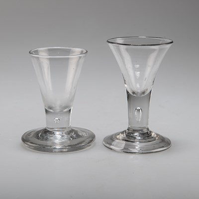 Lot 49 - TWO 18TH CENTURY FIRING GLASSES