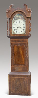 Lot 396 - A VICTORIAN MAHOGANY EIGHT-DAY LONGCASE CLOCK, SIGNED L. SMITH, KEIGHLEY