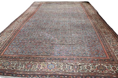 Lot 317 - A LARGE FARAHAN CARPET, C.1880