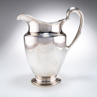 Lot 1018 - TIFFANY: A LARGE AMERICAN STERLING SILVER JUG