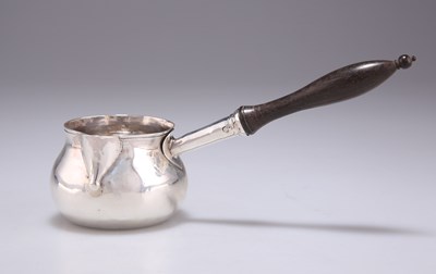 Lot 1353 - A GEORGE II SILVER BRANDY WARMER