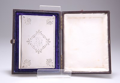 Lot 1226 - A VICTORIAN SILVER CARD CASE