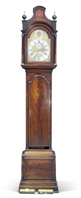 Lot 329 - THOMAS FIELD, BATH, A GEORGE III MAHOGANY EIGHT-DAY LONGCASE CLOCK