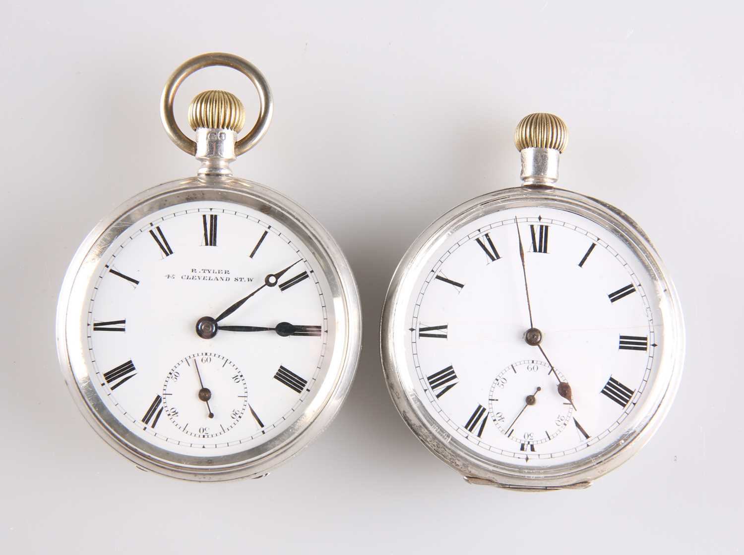 Lot 248 - TWO SILVER POCKET WATCHES