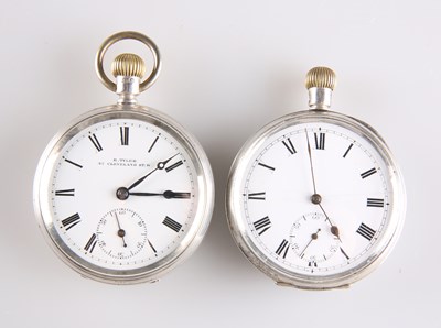 Lot 248 - TWO SILVER POCKET WATCHES