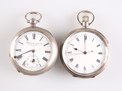 Lot 247 - TWO SILVER POCKET WATCHES