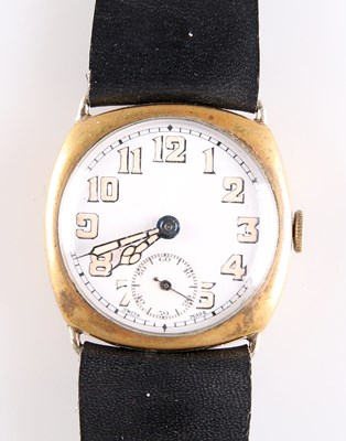 Lot 240 - A GOLD-FILLED WRISTWATCH