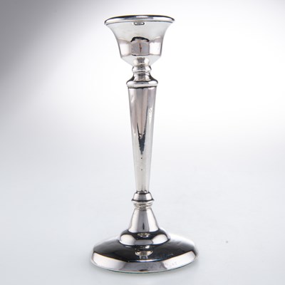 Lot 1156 - A GEORGE VI SILVER CANDLESTICK