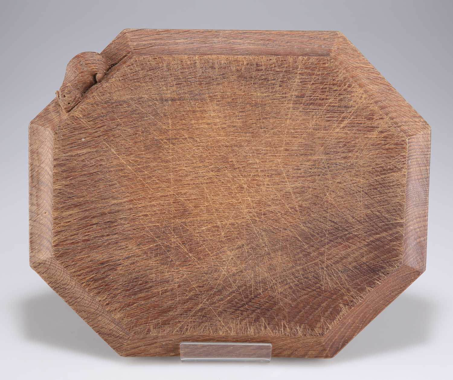 Lot 449 - ROBERT THOMPSON OF KILBURN, A MOUSEMAN OAK BREADBOARD