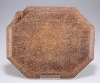 Lot 449 - ROBERT THOMPSON OF KILBURN, A MOUSEMAN OAK BREADBOARD