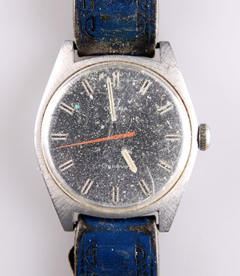 Lot 241 - STEEL OMEGA GENÈVE STRAP WATCH